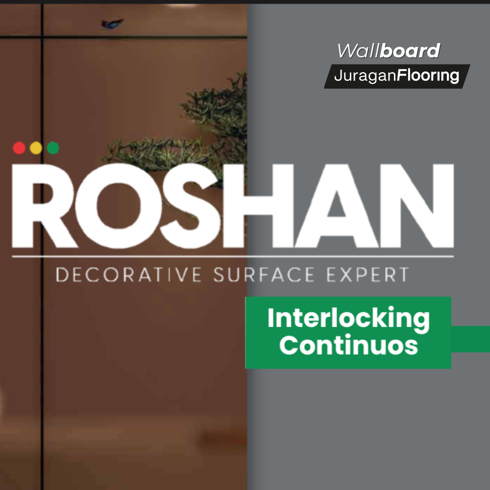 ROSHAN WALLBOARD BAMBOO CHARCOAL INTERLOCKING CONTiNOUS