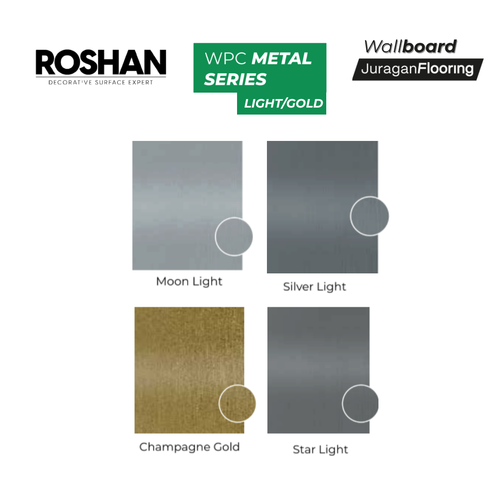 ROSHAN WALLBOARD METAL SERIES (LIGHT/GOLD)